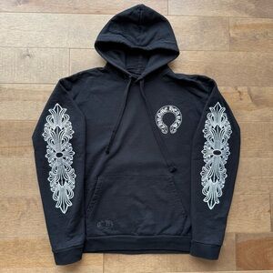 Chrome Hearts Floral Horseshoe Logo Hoodie Sweatshirt